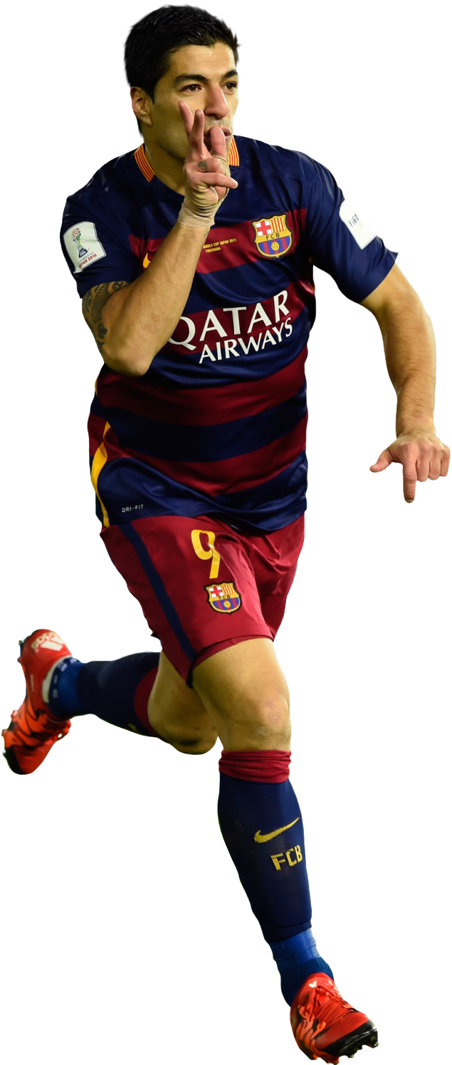 barcelona, luis suarez football render footyrenders #12250