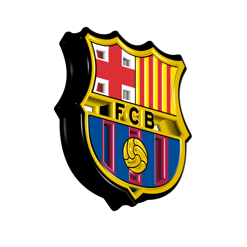 fc barcelona logo 3d 2022