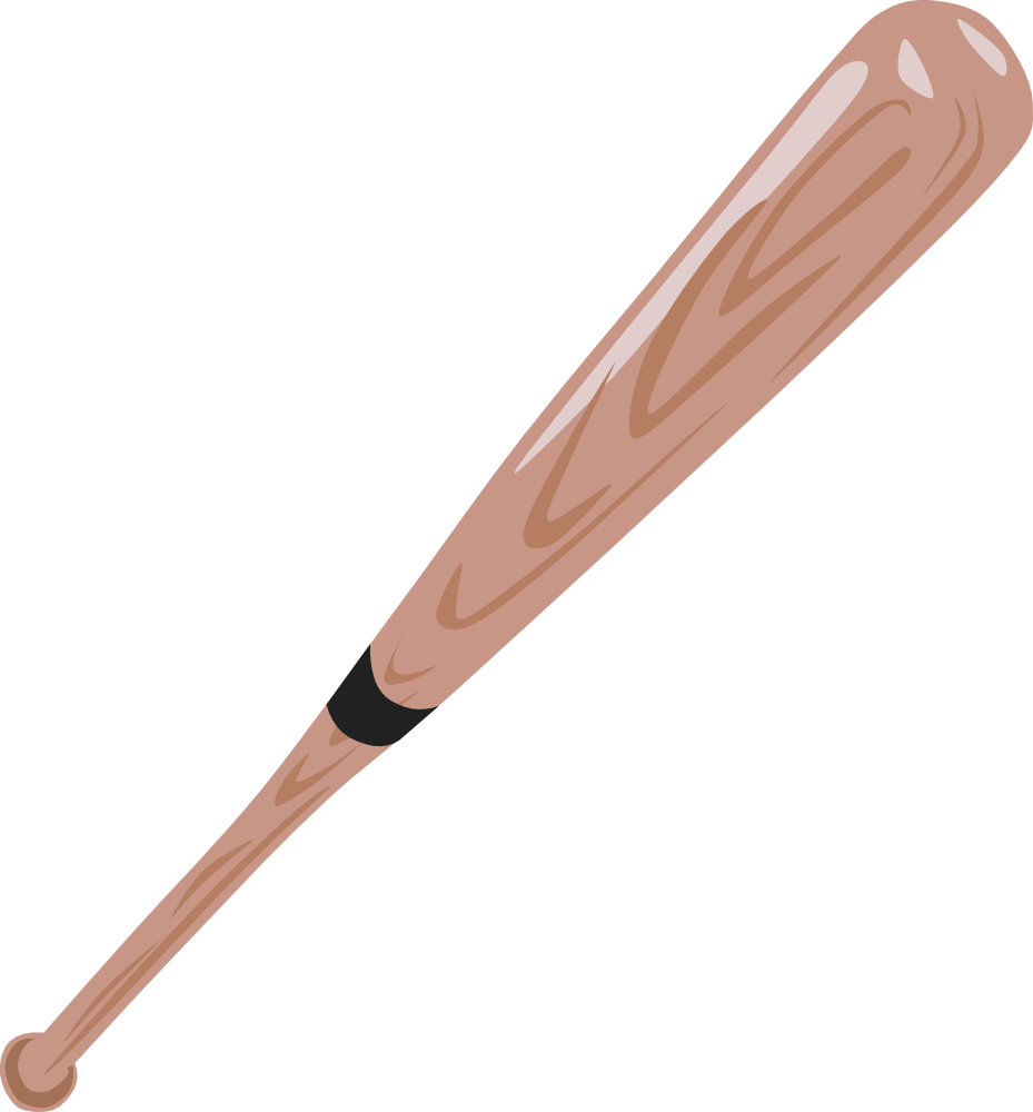 onlinelabels clip art baseball bat #20533