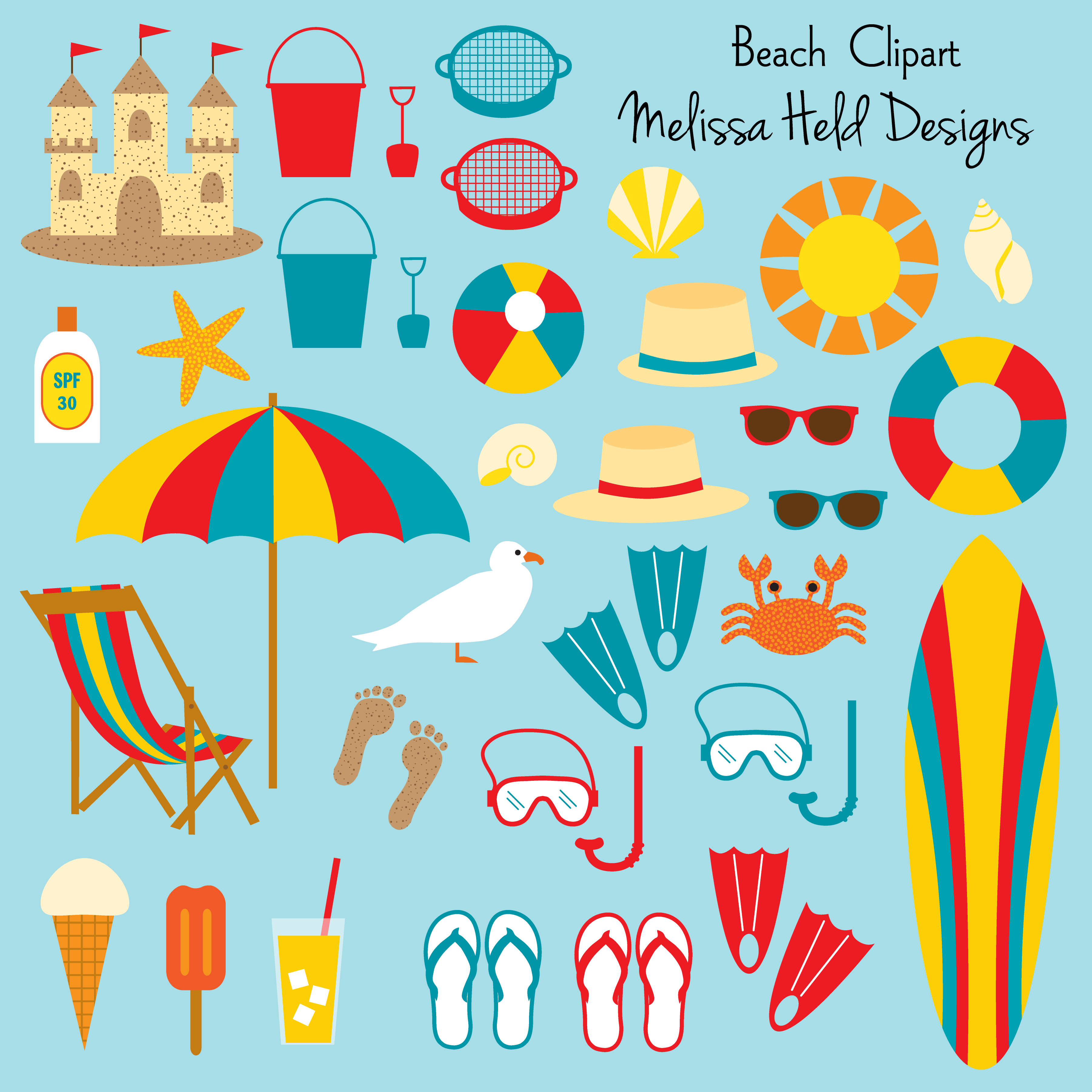 Beach Clipart, Summer Beach PNG Images Free Download