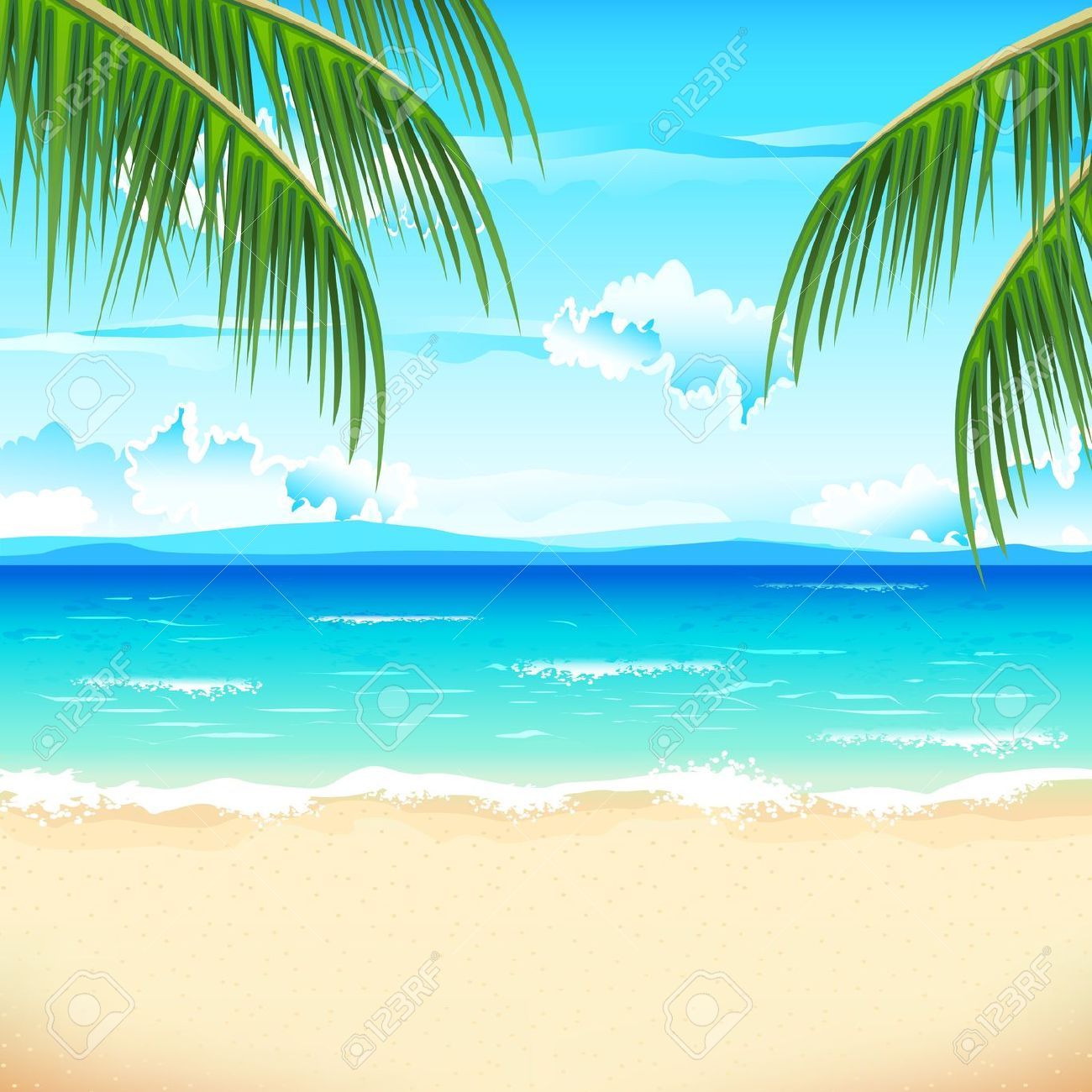 beach clipart, the prices for photos and vector images are low #31672