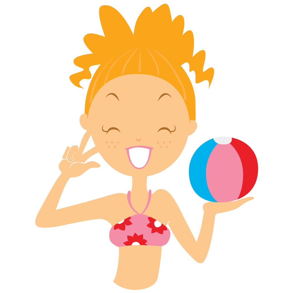 beach girl ball icon beach girl iconset dapino #29059