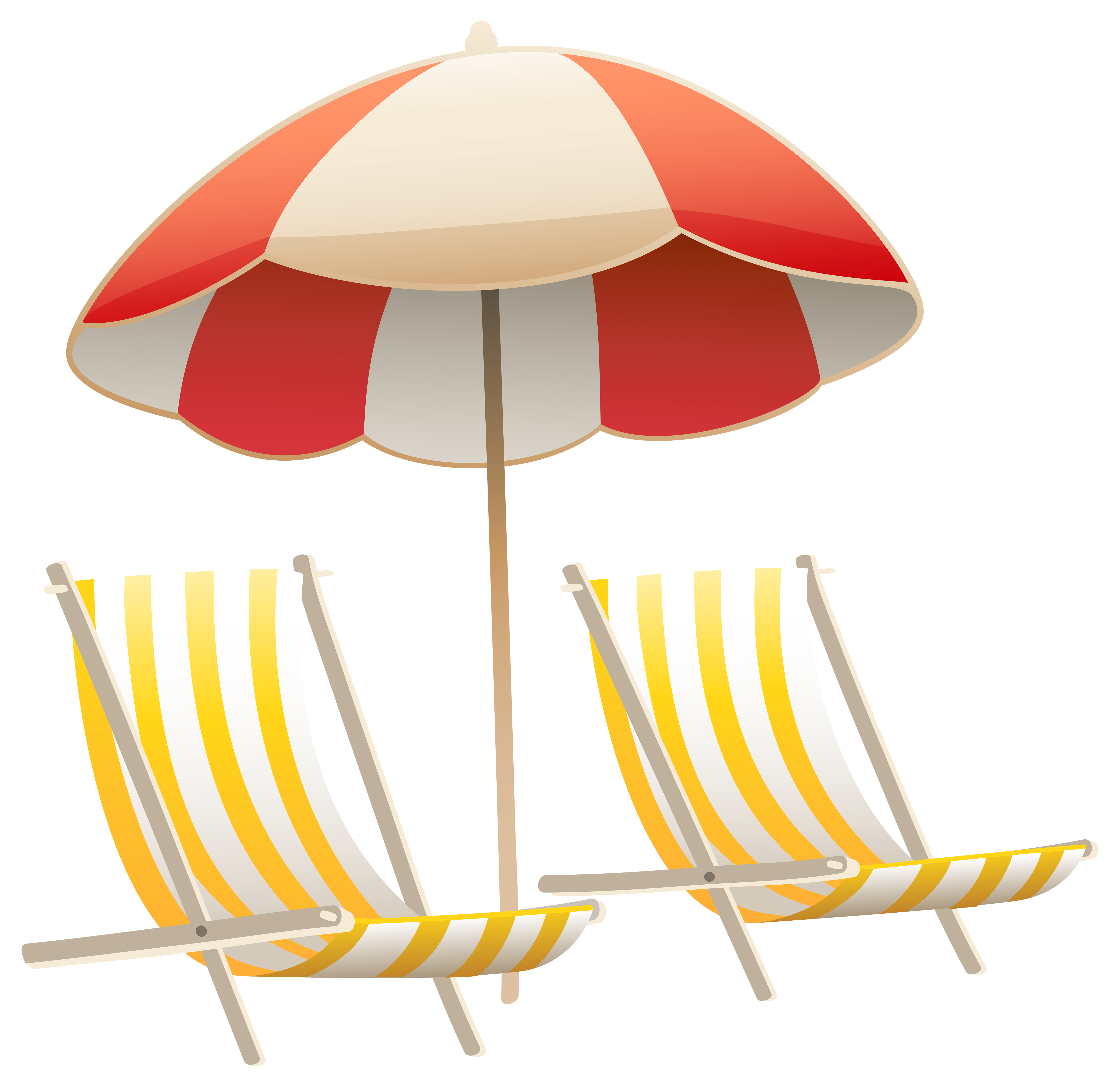 beach umbrella and chairs png clipart image gallery yopriceville high quality images and #29106