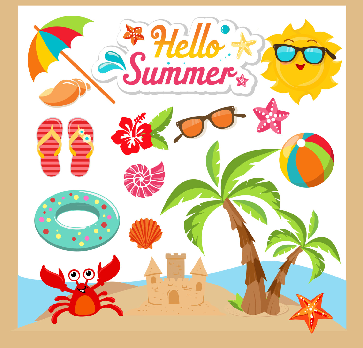 summer clipart summer clip art beach clipart beach clip #31675