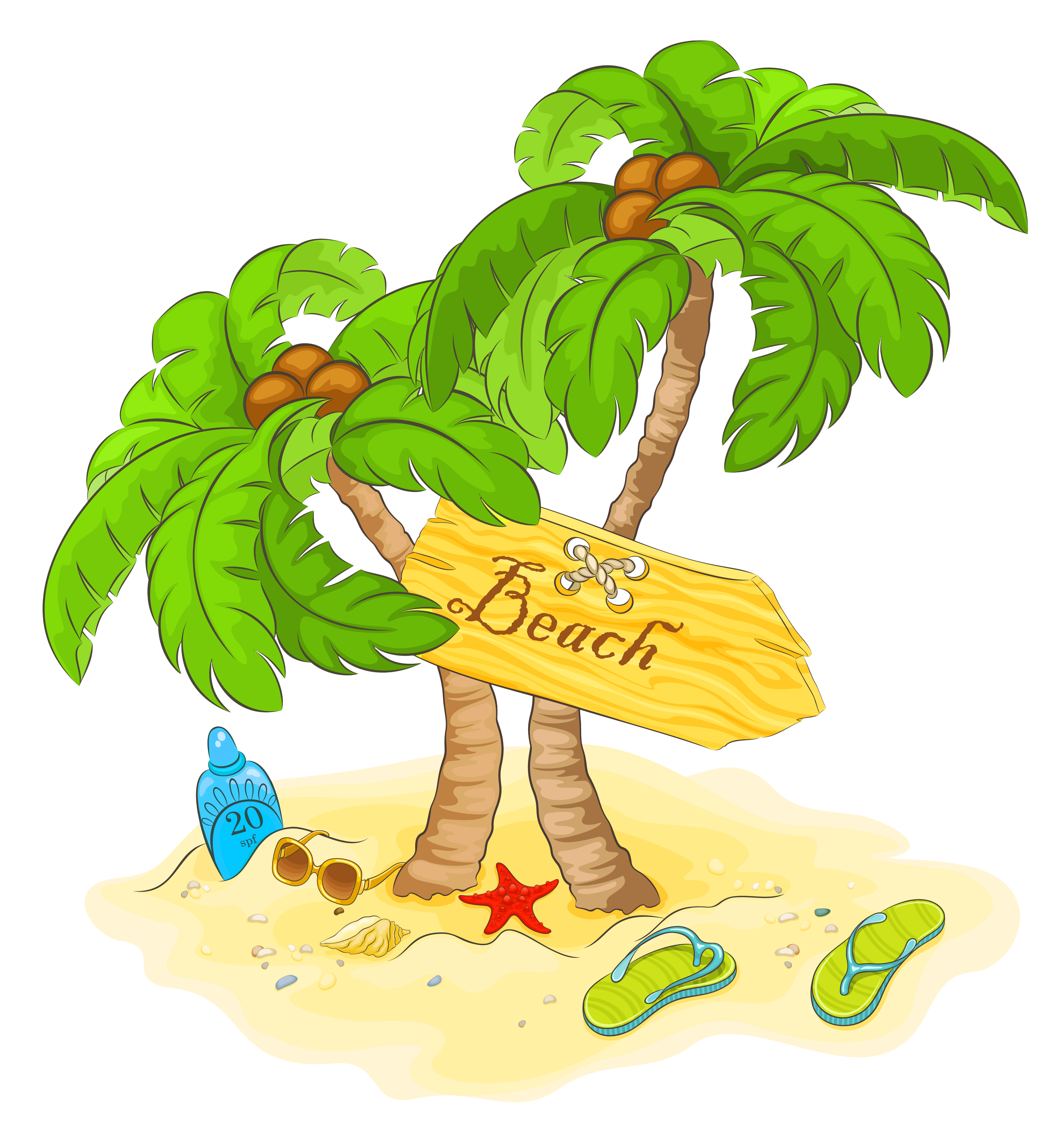 transparent beach palm decor png clipart gallery yopriceville high quality images and 29116