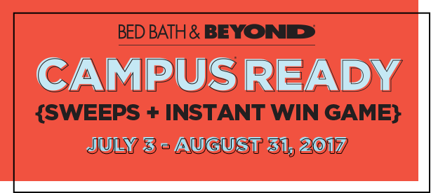 bed bath beyond, campus ready sweeps + instant win game png logo #5801