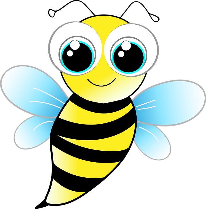 vector graphic bee wasp funny cute insect #18980