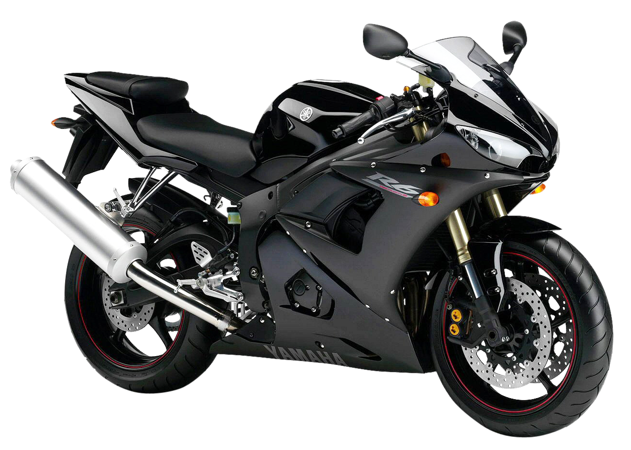 black yamaha yzf sport motorcycle bike png image pngpix #13088