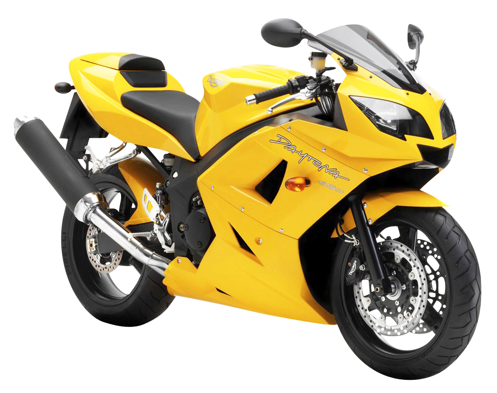 yellow triumph daytona motorcycle bike png image pngpix #13094