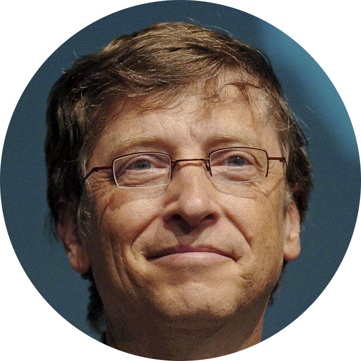 bill gates face in circle picture #42396