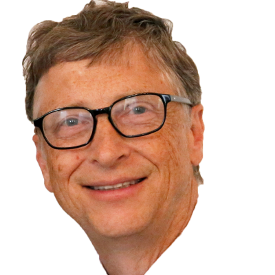 download face of bill gates transparent image and clipart