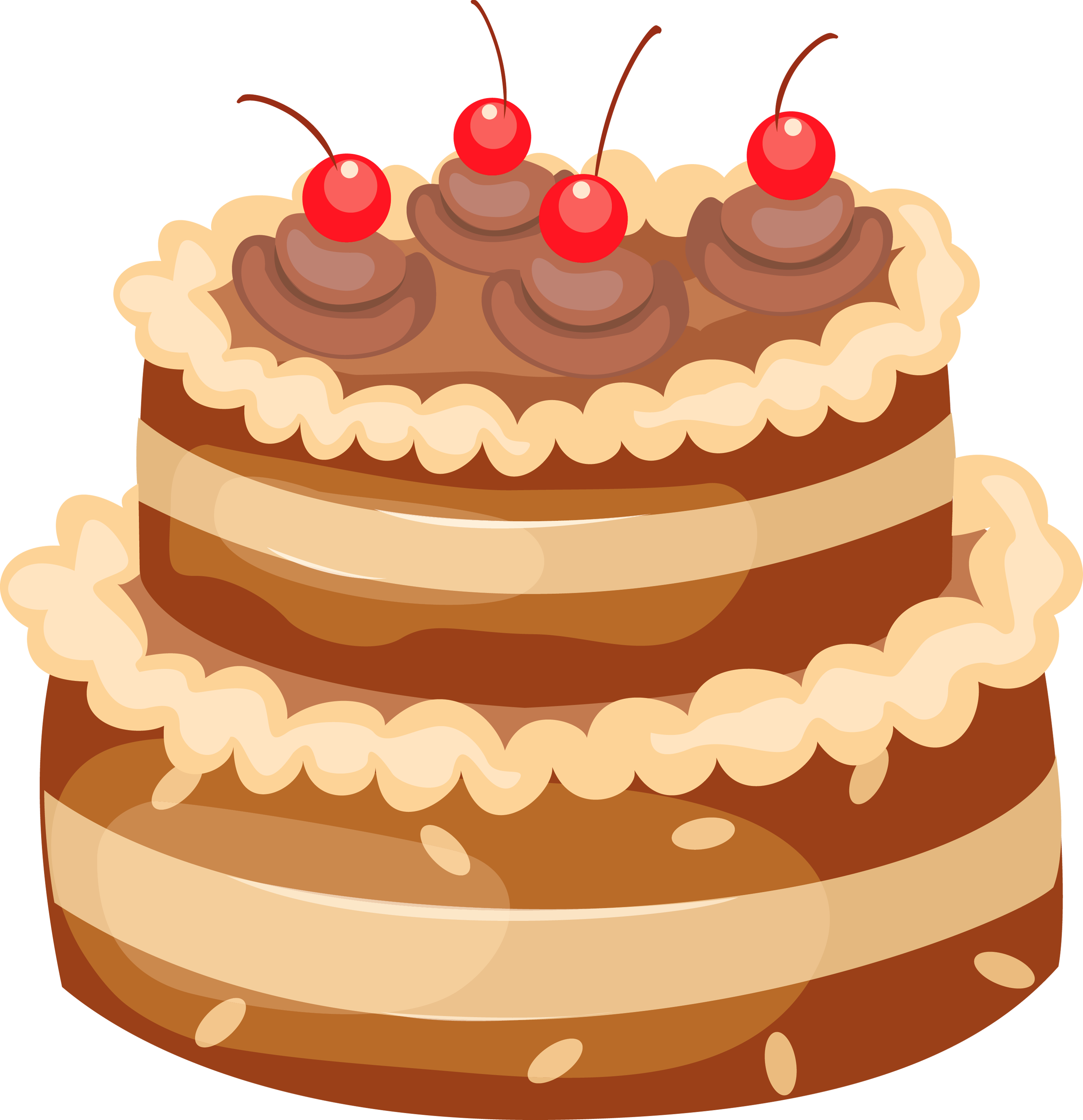 birthday cake cute cupcake borders clipart #40702