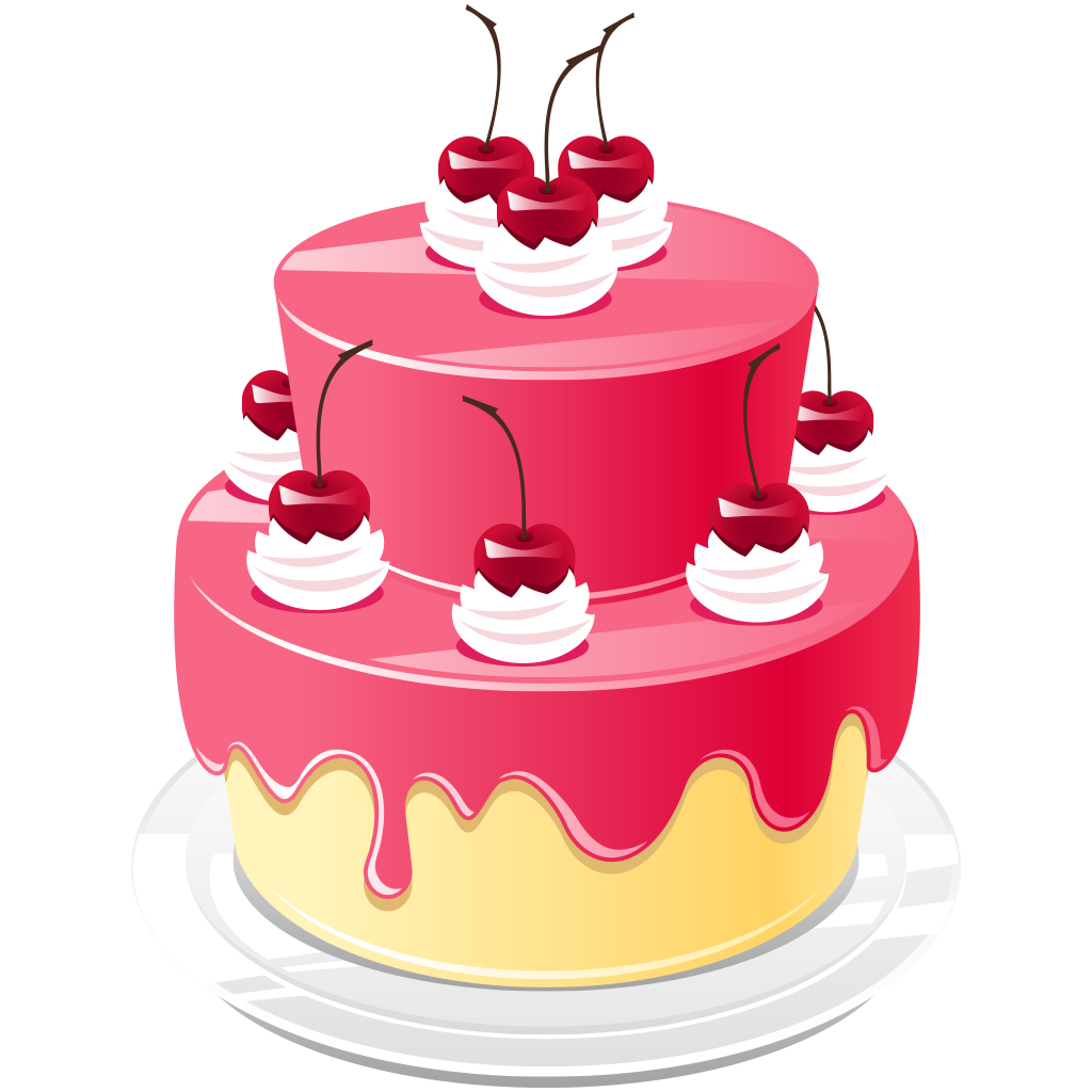 Cherry Birthday Cake Transparent #40707