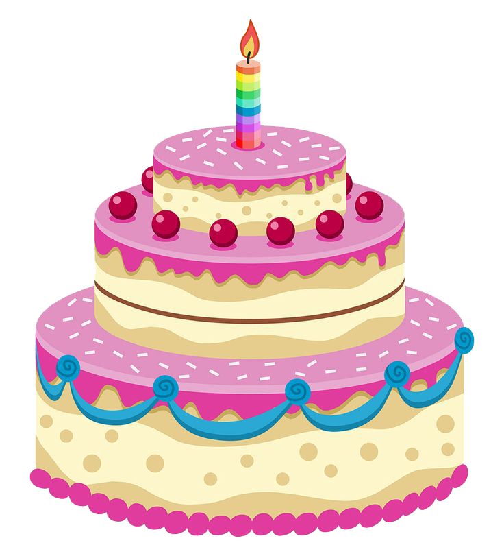 pink birthday cake images transparent download #40706