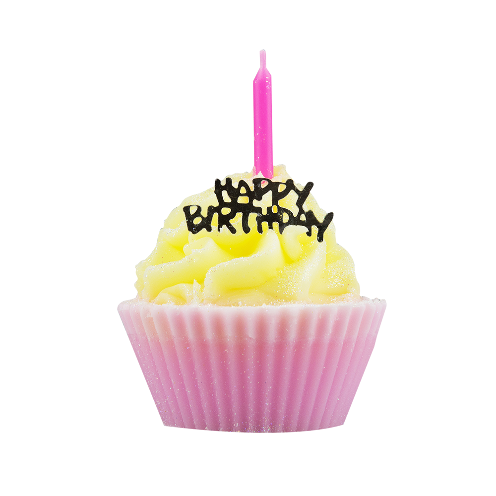 happy birthday soap cupcake decorative soap #8865