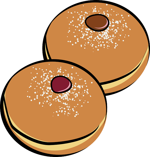 biscuit with chocolate picture clipart #39546