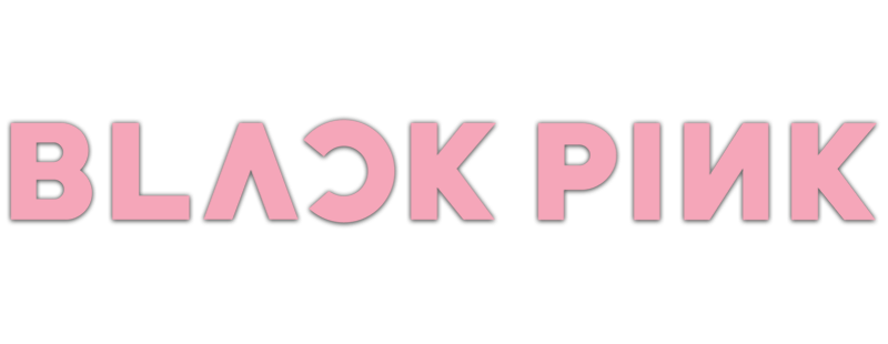 blackpink pink text logo #32818