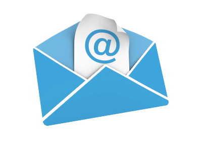 blue email logo png #1102