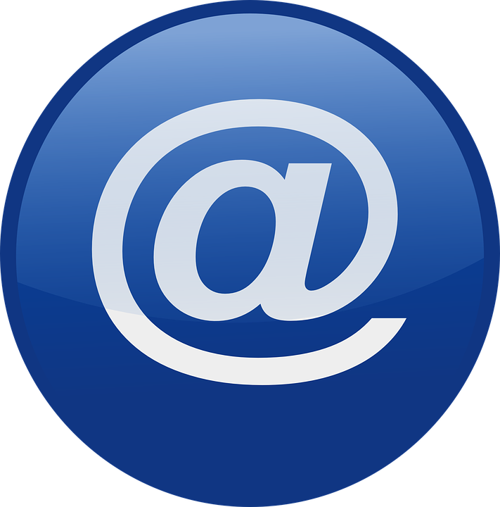 blue, email, mail logo png #1107