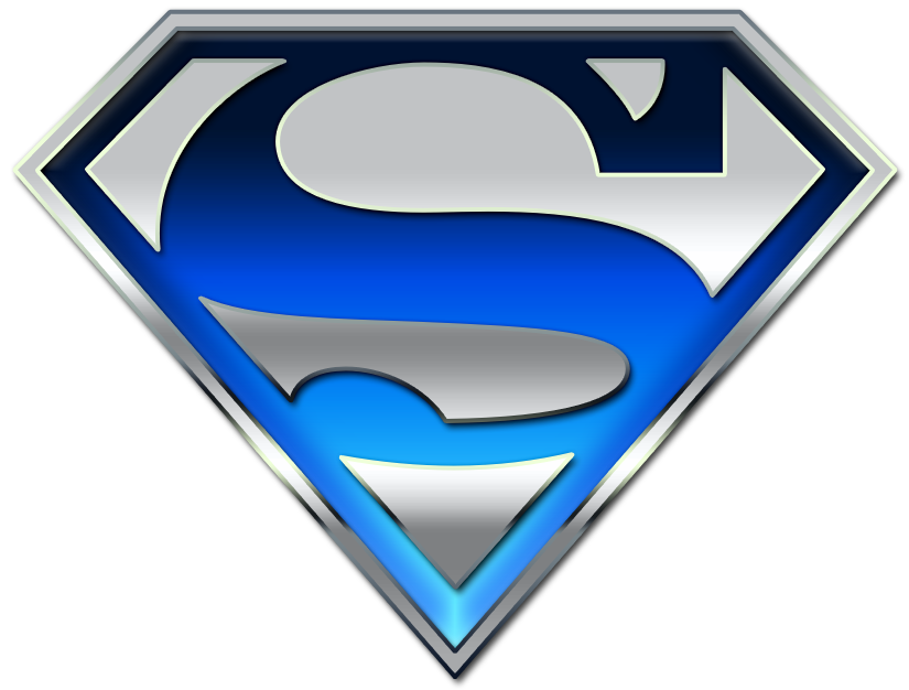 Blue Superman Logo Png #1544