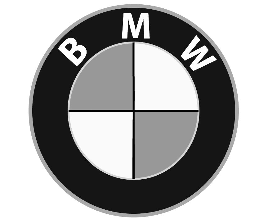 BMW new logo white transparent PNG - StickPNG