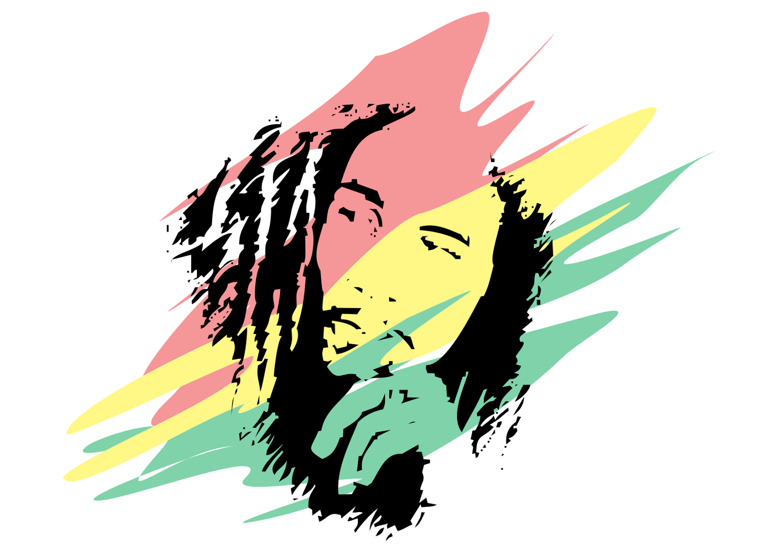 bob marley logo vector format cdr eps svg pdf png #36878