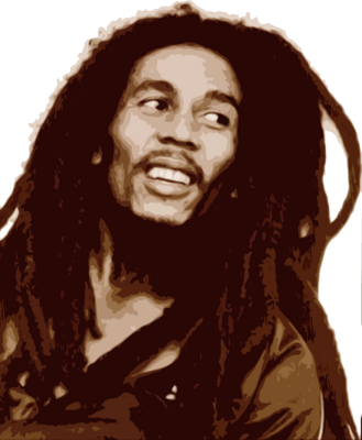 psd detail bob marley painting official psds #36852