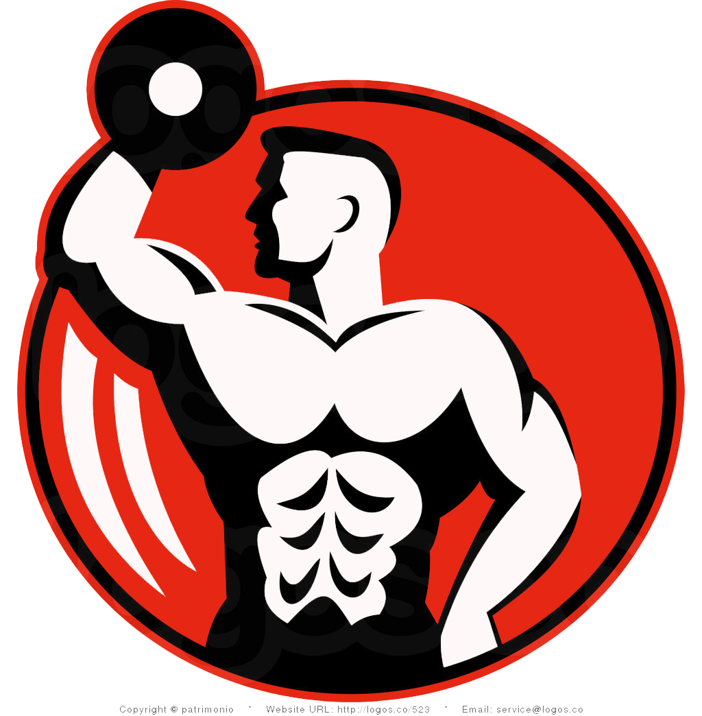 png psd download bodybuilder vector logo #29073