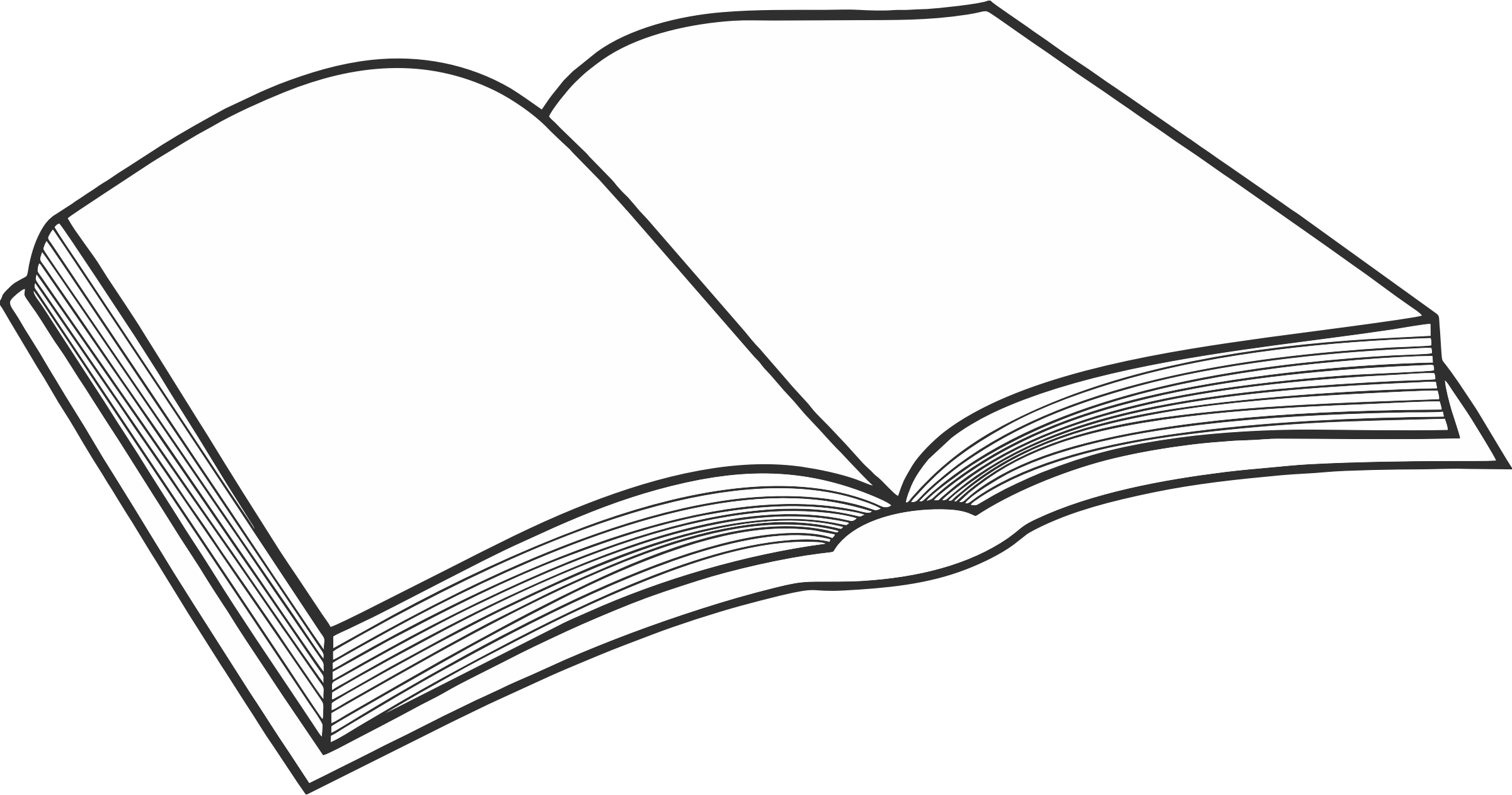 Open Book Drawing Png