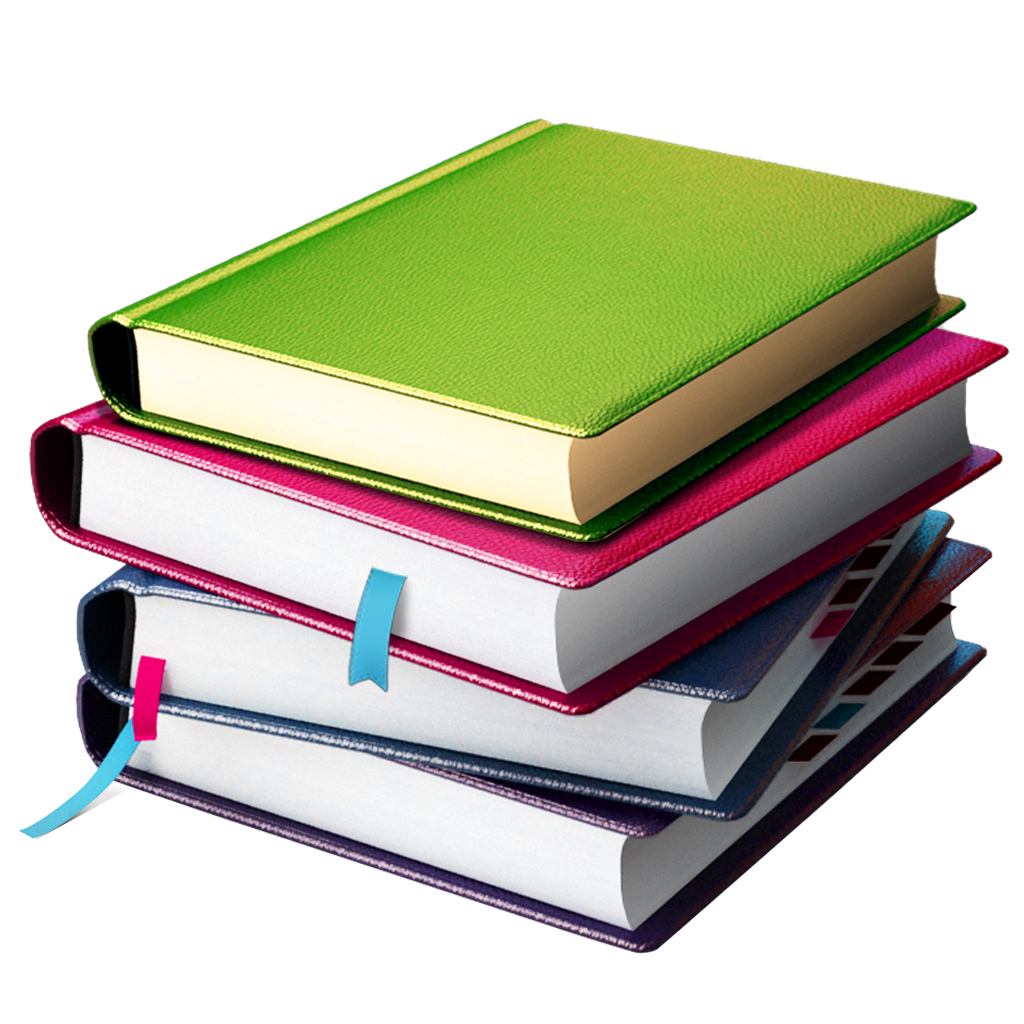 colorful books transparent background #41615