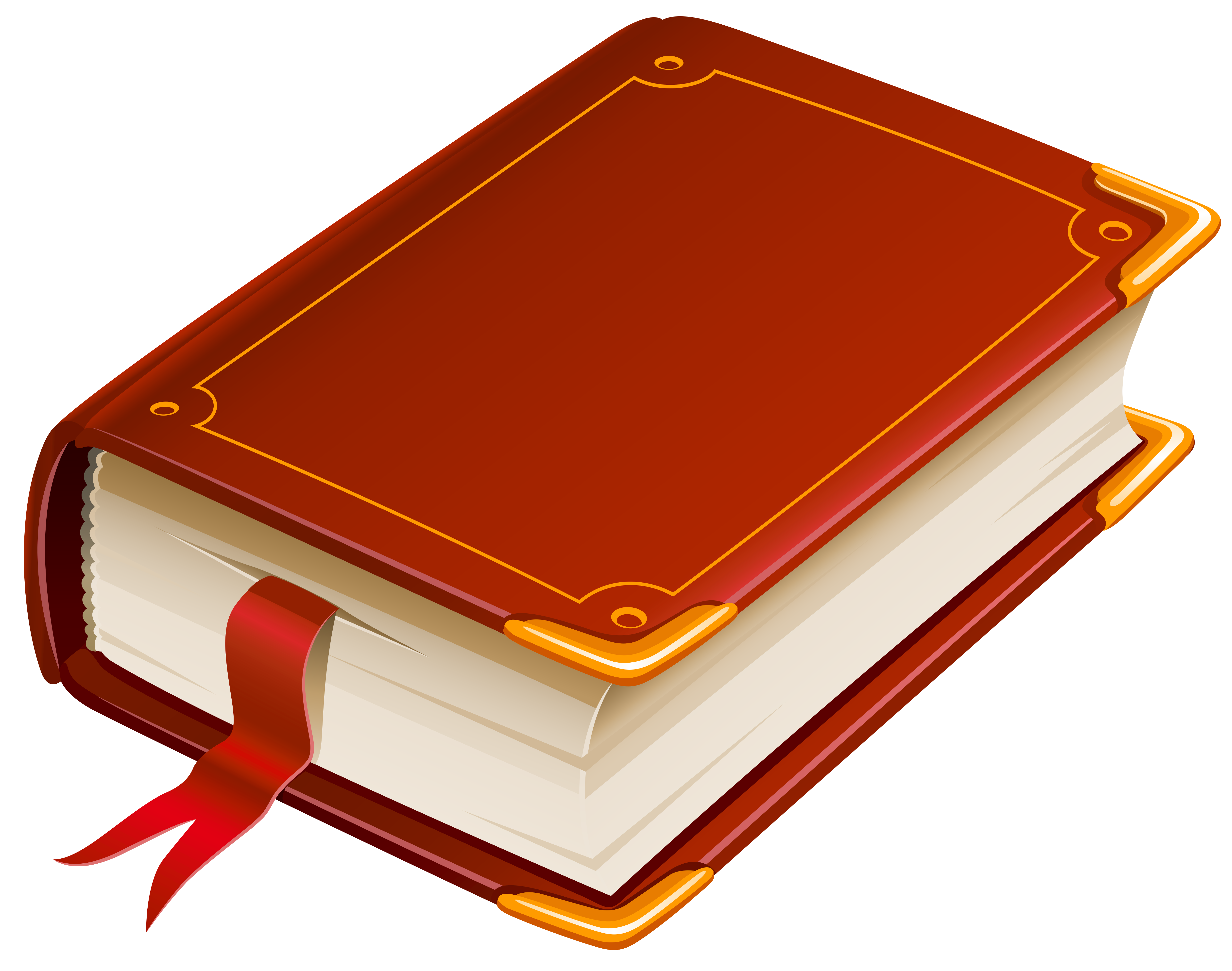 red thick book png clipart #41632
