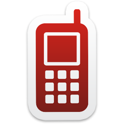 red mobile phone icon png logo #5564