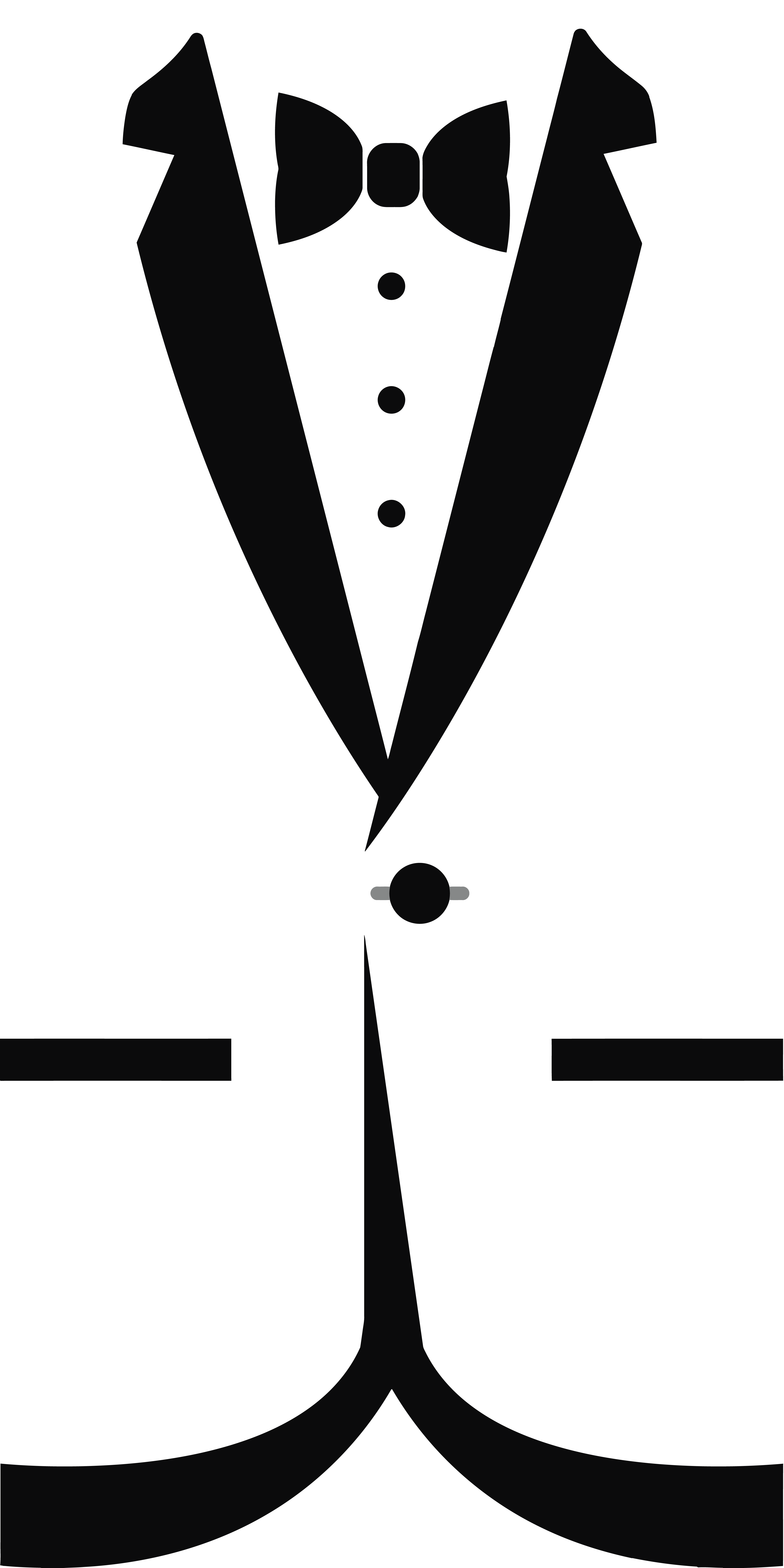 clipart black and white formal bow tie and tuxedo #30701