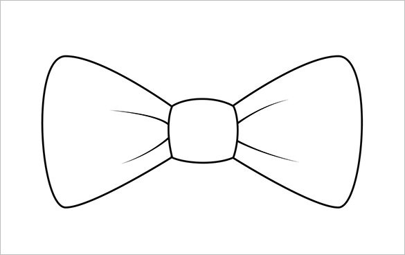 White Bowtie Clip Art