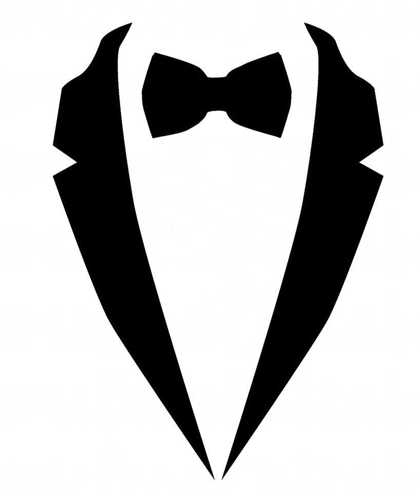 bow tie clipart, mens bow tie tuxedo shirt iron transfer #30758