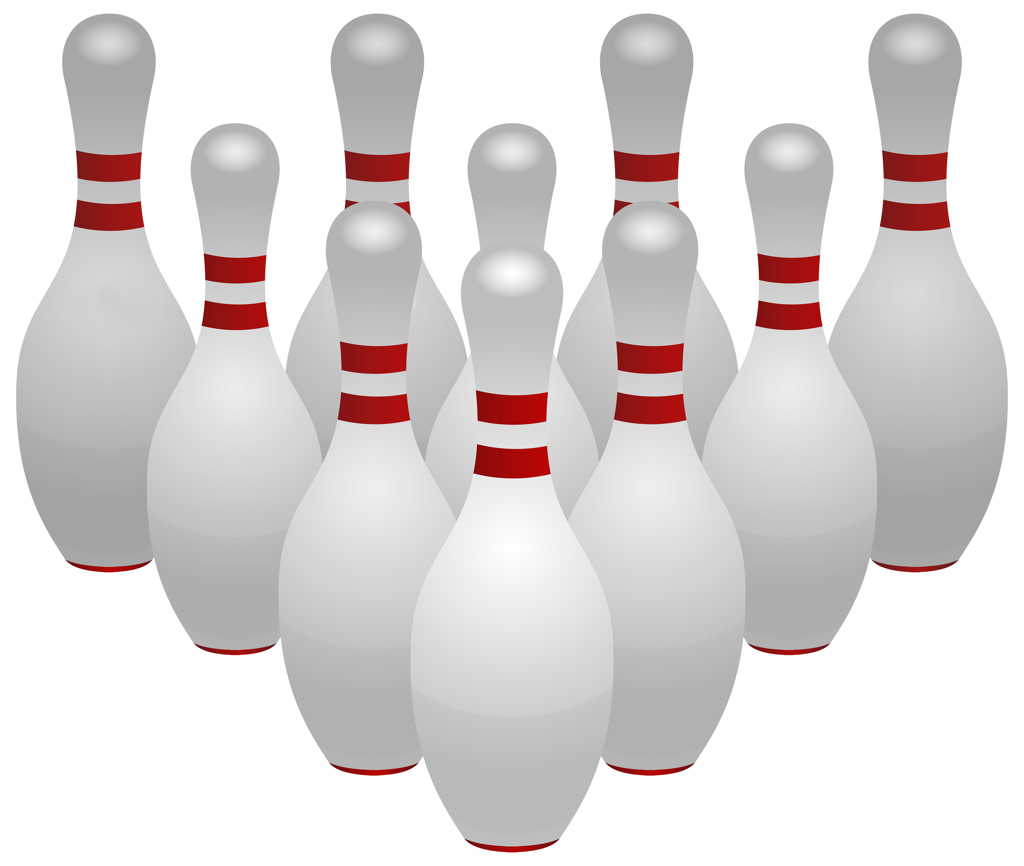 bowling ball pins transparent clipart image #9001