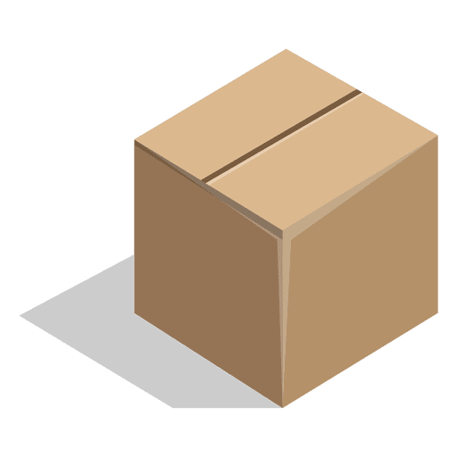 closed square cardboard box transparent png svg vector #19808