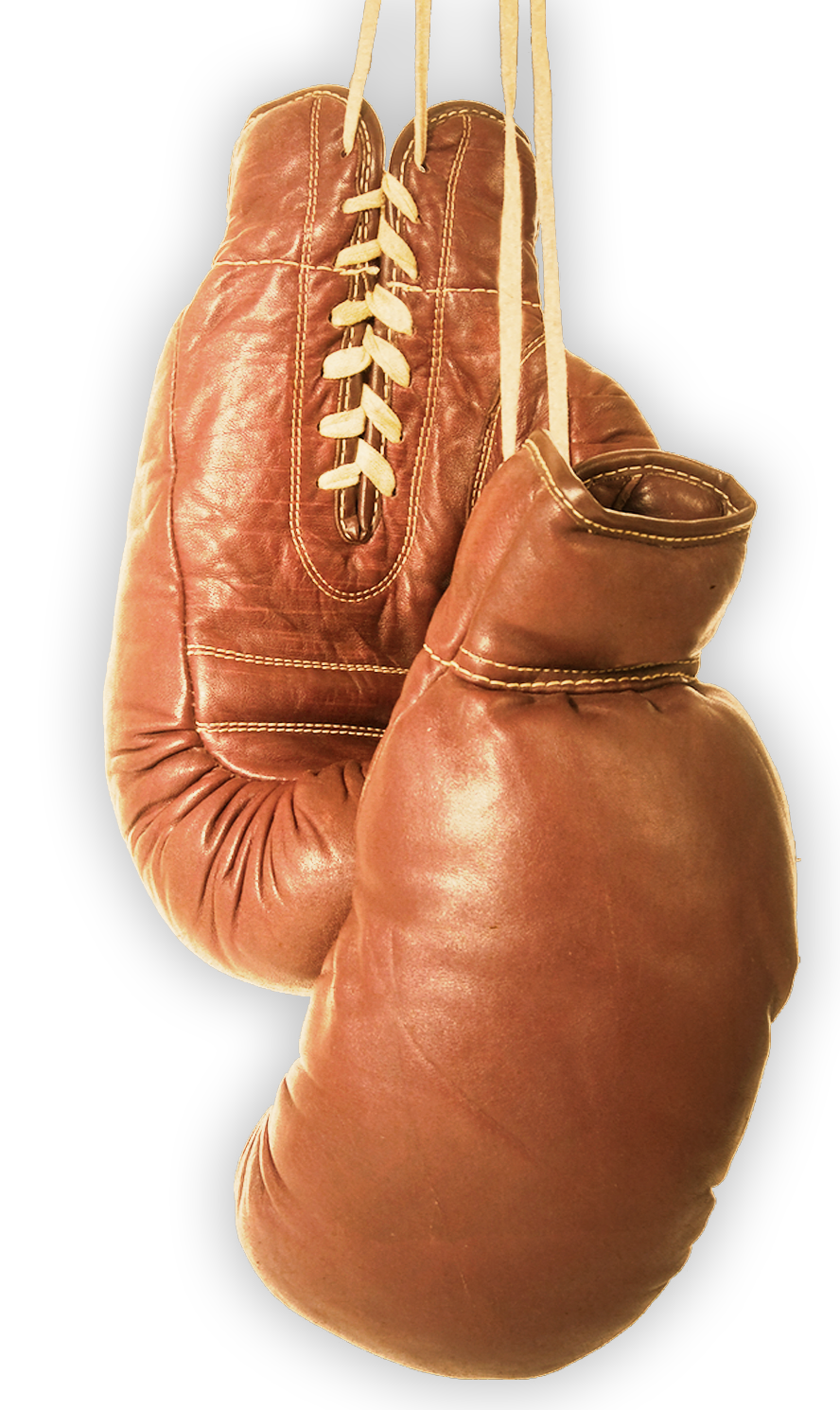 boxing gloves brown original leather png #29259