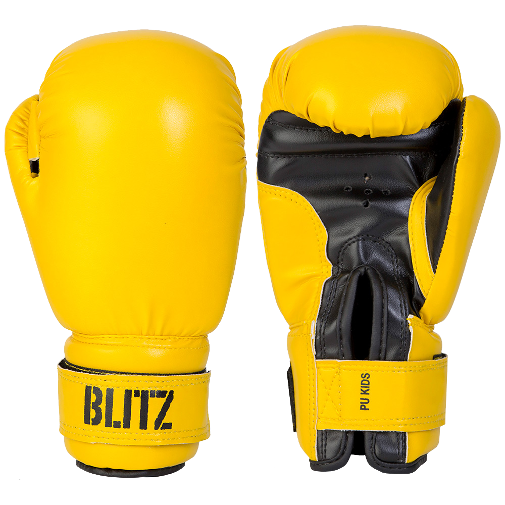 yellow blitz brand boxing gloves for boxing sport png #29303