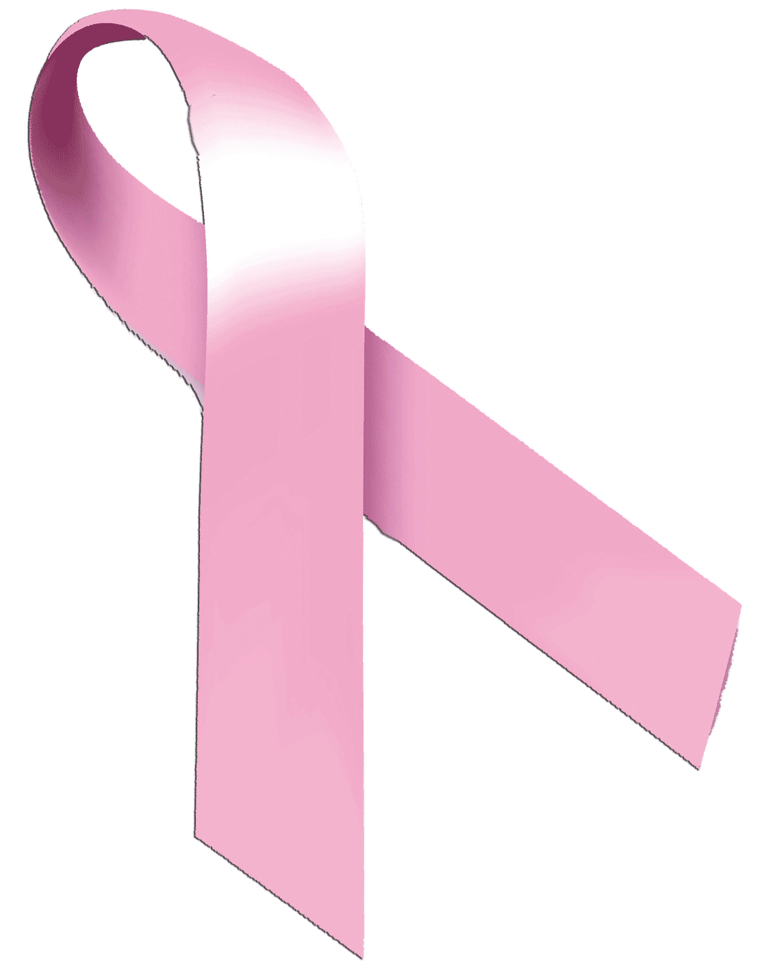 Pink Ribbon Breast Cancer Icon Sticker