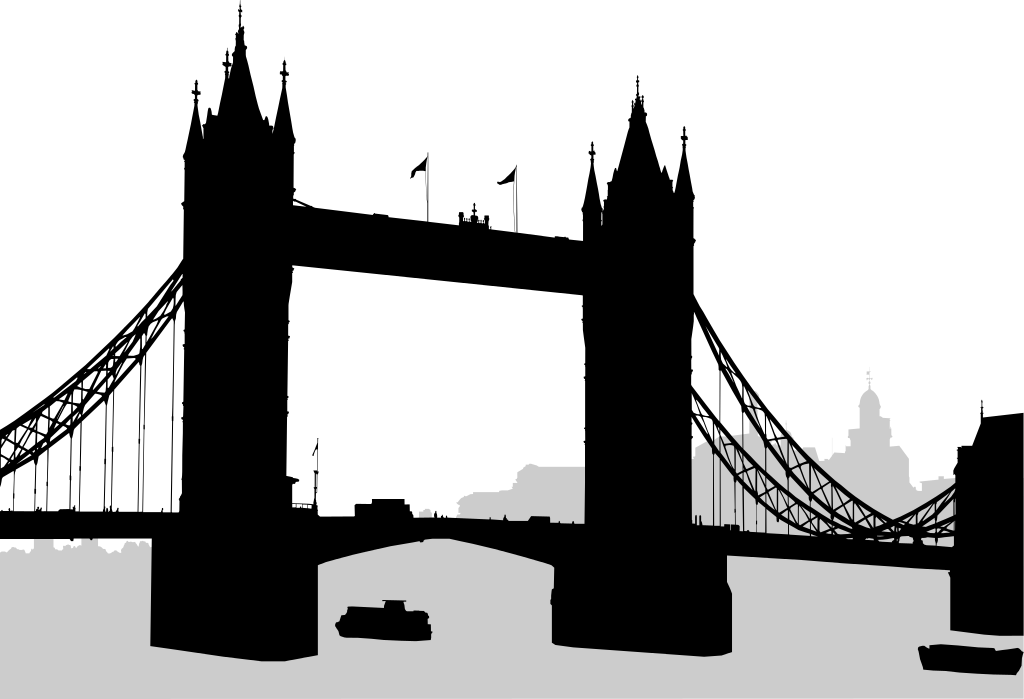 file london tower bridge silhouette svg wikimedia commons #23172