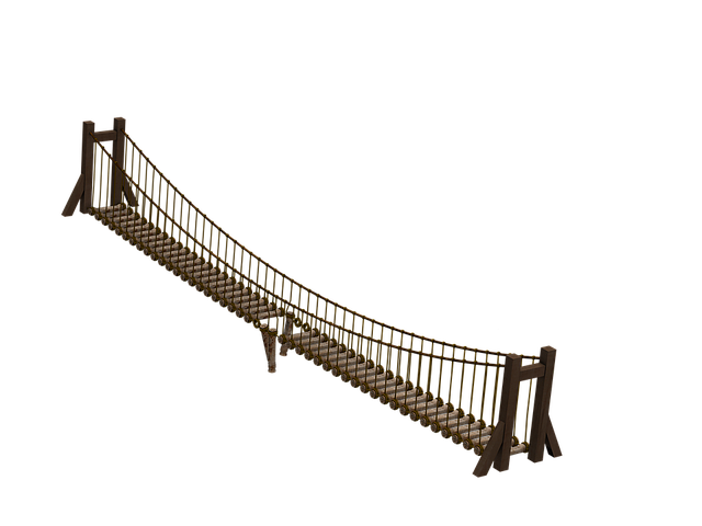 illustration bridge wooden bridge image #23179