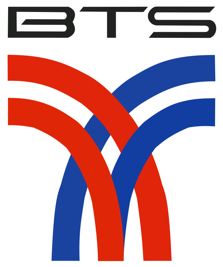 bts logo red and blue transparent image #32023