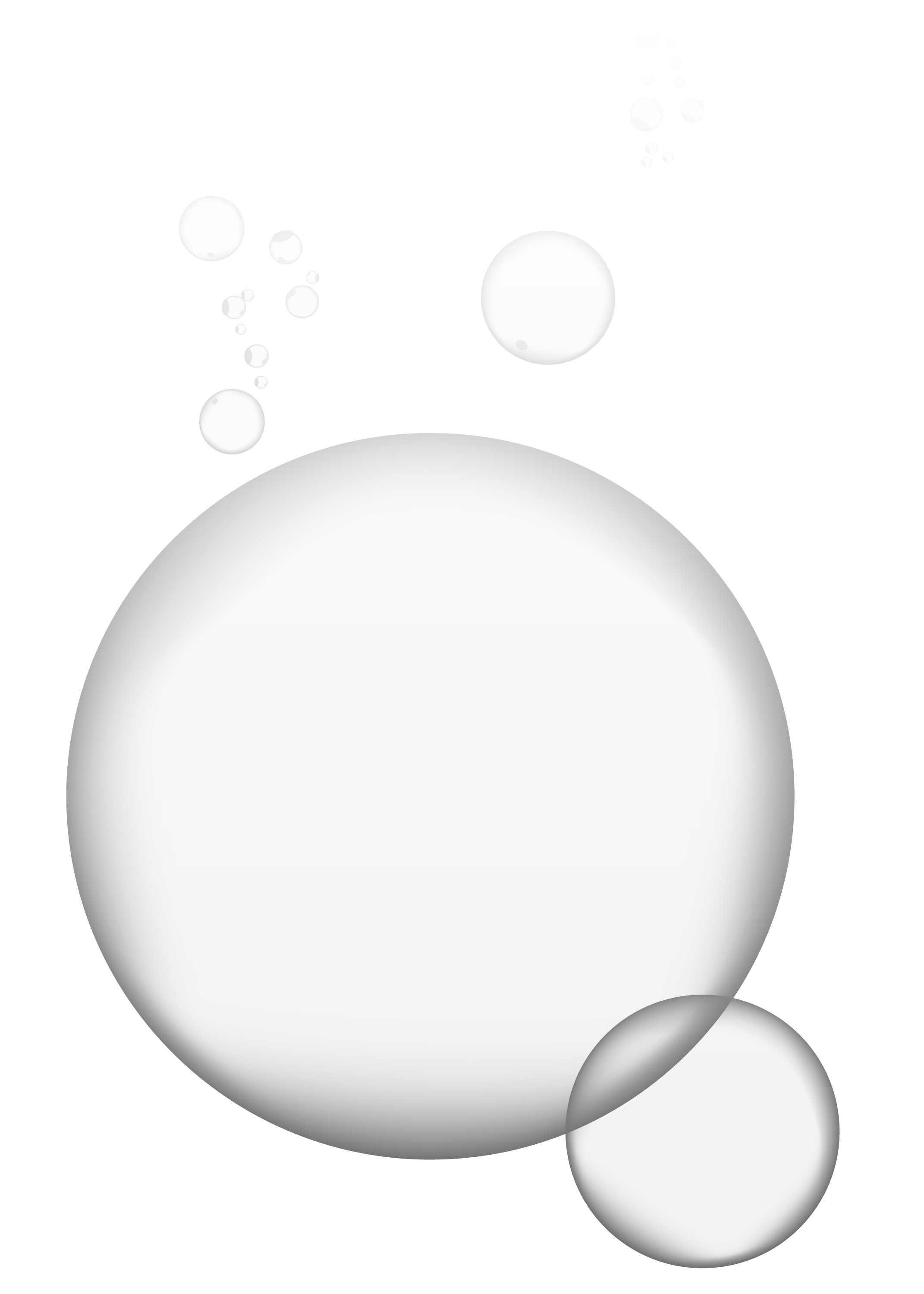 Realistic soap bubbles. Png Bubbles are located on a transparent