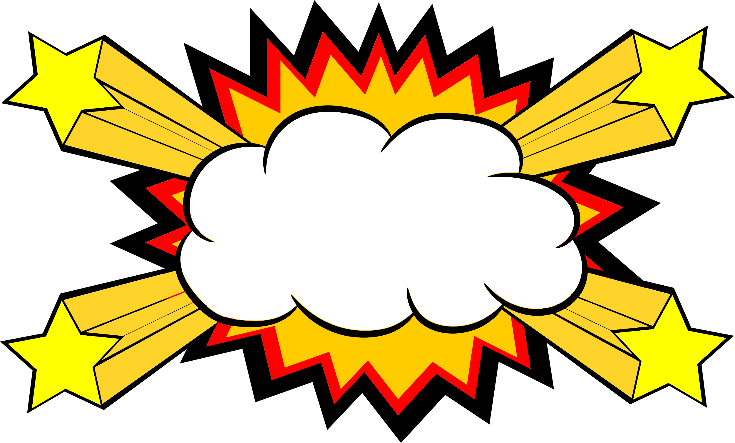 comic explosion bubble png transparent svg vector #30837