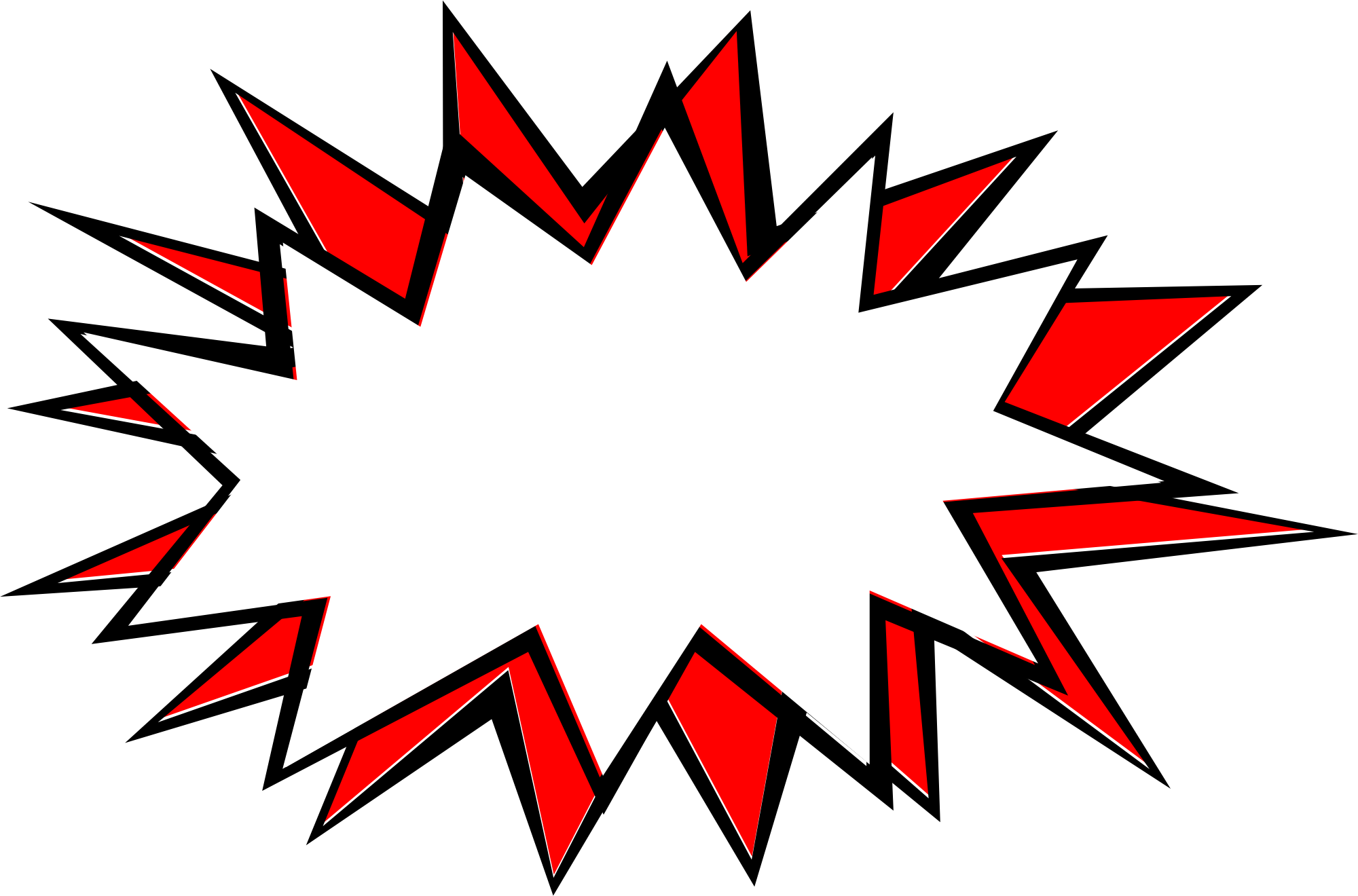 comic explosion bubble png transparent svg vector #30839