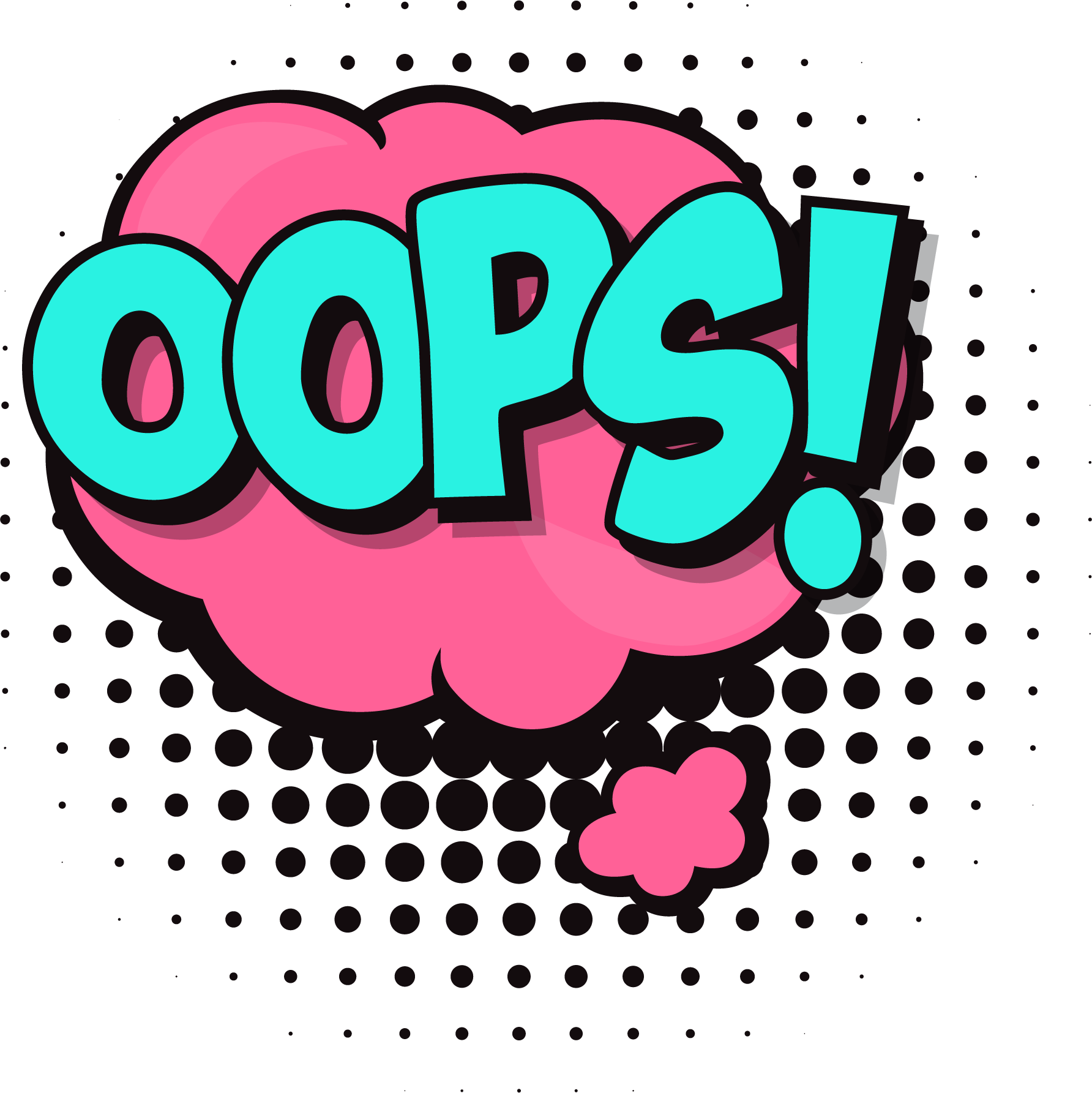 oops speech bubble png clipartlym #30843