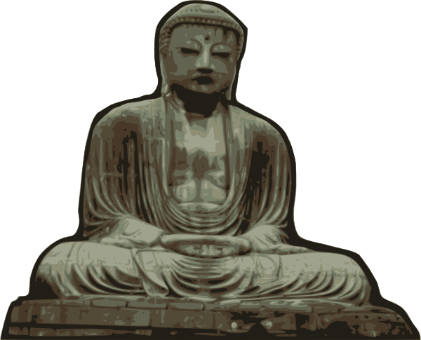 kamakura buddha clip art clkerm vector clip art #21072