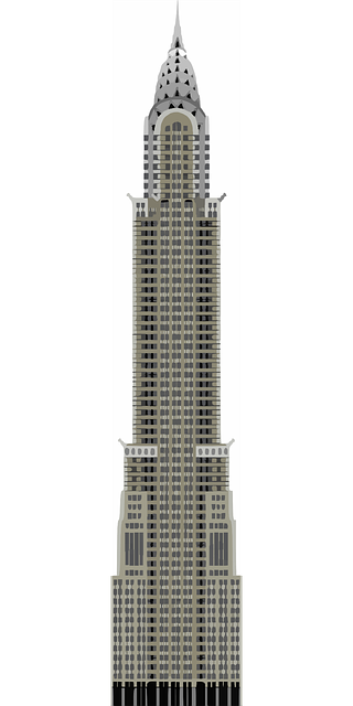 chrysler building new york tower vector graphic #11588