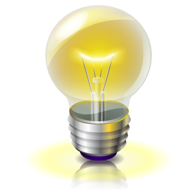 bulb idea light icon #16152